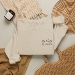 Minimalist Peter Pan Mental Health Crewneck Sweatshirt - Dark Thread